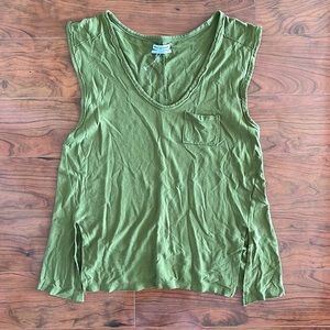 NWOT Urban Outfitters Army Green Sleeveless Tank Top Muscle Shirt